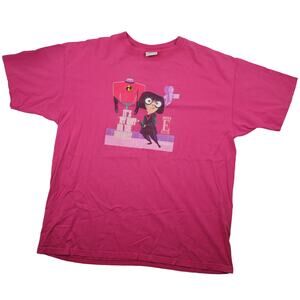 Vintage Disney Pixars The Incredibles Edna Mode Graphic T Shirt